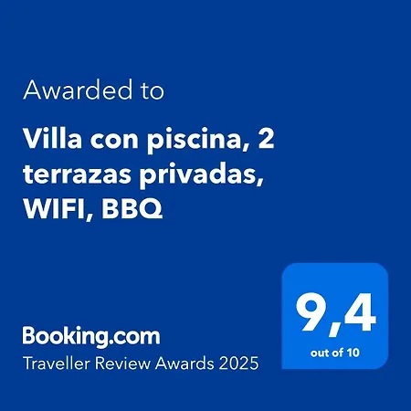 Con Piscina, 2 Terrazas Privadas, Wifi, Bbq Сasa de vacaciones Dénia