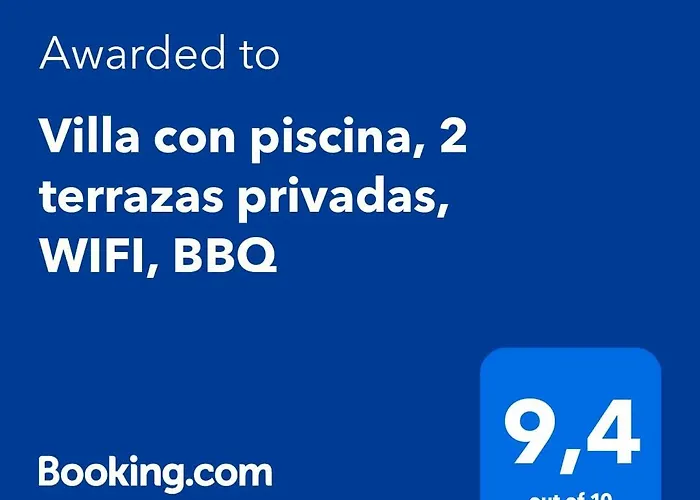 Con Piscina, 2 Terrazas Privadas, Wifi, Bbq Будинок відпочинку Денія